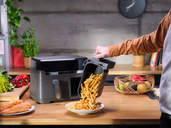 Tefal Easy Fry Dual XXL & Grill EY905B - Dubbele Airfryer - 8.3L - Grillfunctie - 8 Programma's - 70% Energiebesparing