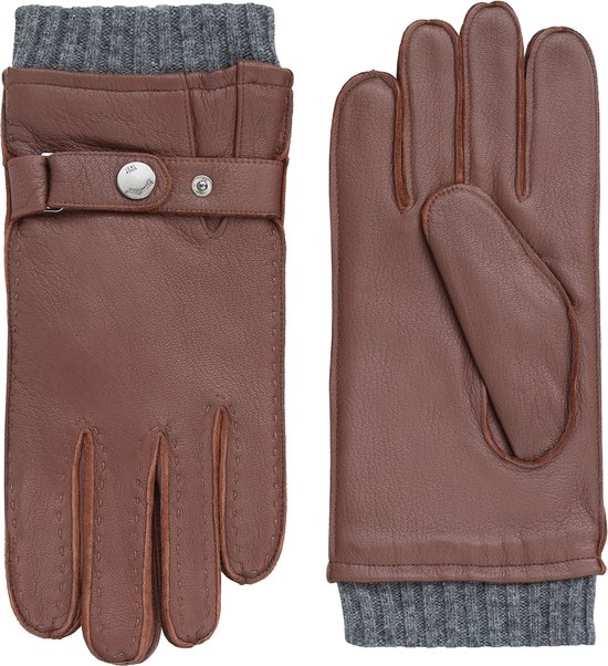 Gants pour homme en cuir Laimböck modèle Sheffield Couleur: Tan, Taille: 9.5