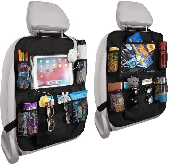 Auto achterbank organizer 2 stuks auto organizers, auto tablet houder met  5