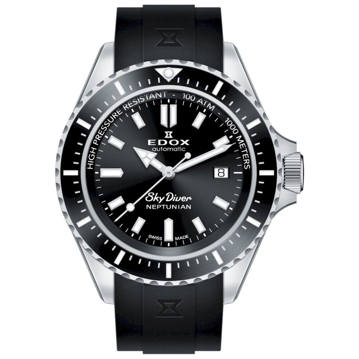 EDOX Skydiver Neptunian Automatic 80120-3NCA-NIN mannen horloge