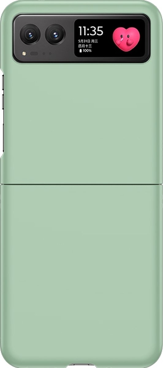 Mobigear Hoesje geschikt voor Motorola Razr 40 Telefoonhoesje Hardcase | Mobigear Colors Backcover | Razr 40 Case | Back Cover - Mint