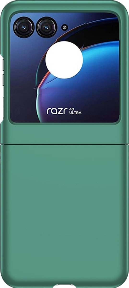Mobigear Hoesje geschikt voor Motorola Razr 40 Ultra Telefoonhoesje Hardcase | Mobigear Colors Backcover | Razr 40 Ultra Case | Back Cover - Groen