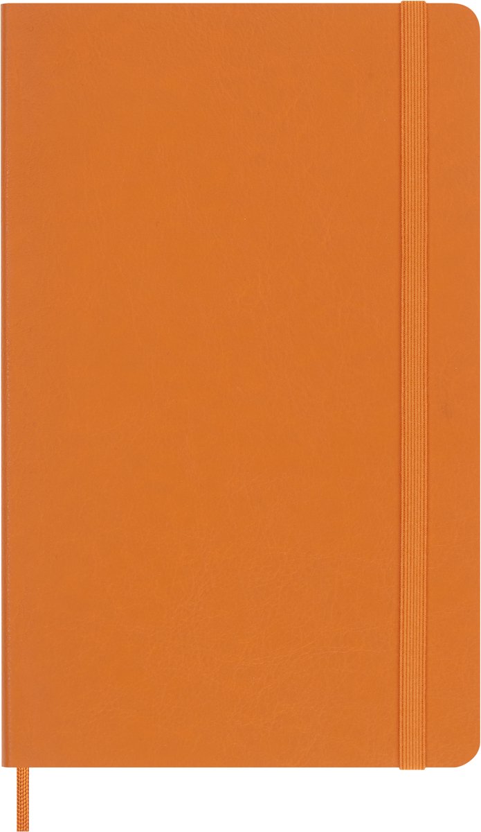 Moleskine Vegea Notitieboek Capri Large (13x21cm) Gelinieerd Zachte Kaft - Oranje (Box)
