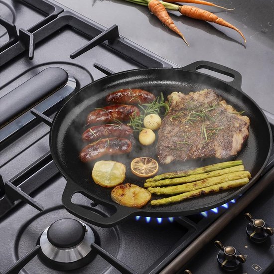 Gietijzeren Dutch Oven Set 4/6/9 liter - Grillpan en vuurpan voor