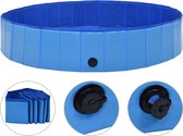 The Living Store Hondenzwembad - Verkoeling voor je hond - PVC - 160 x 30 cm - Blauw