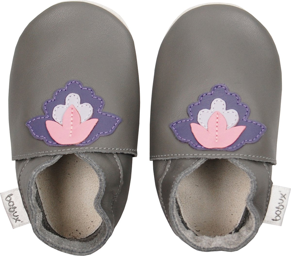 Bobux babyslofjes Grey lotus Maat: S (11,2 cm)