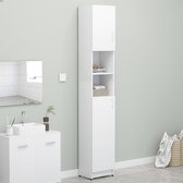 vidaXL Armoire de salle de bain 32x25.5x190 cm aggloméré blanc