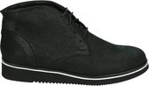 Durea 9654 H - VeterlaarzenHoge sneakersDames sneakersDames veterschoenenHalf-hoge schoenen - Kleur: Zwart - Maat: 38.5