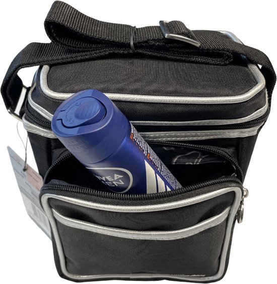 Coolbag - Koeltas - Voor bijv. naar het strand of stedentripje, Picknick etc - Kleur. Zwart - Afmeting. 16 x 11 x 22 cm - Voorzien van schouderband van Cool Company — afbeelding 4