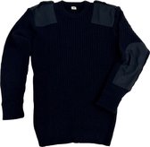 Woolmate - Pull Army Commando 100% Laine - Blauw - Taille XXL
