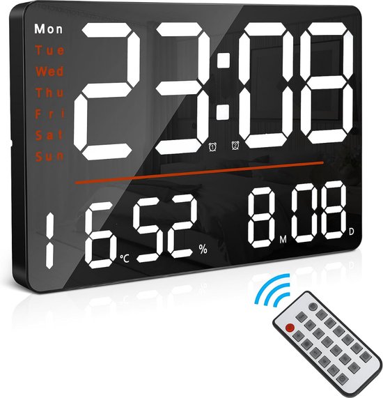 Horloge digitale avec réglage automatique et thermomètre