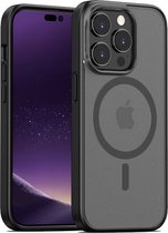 Coque iPhone 15 avec Magsafe - Conception antichoc avec anneau magnétique - Bumper Case avec Magsafe - noir