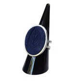 2 Love it Windsor - Ring - Verstelbaar in maat - Stainless steel - Polymeerklei - 18 x 25 mm - Blauw - Zilverkleurig