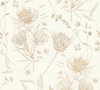 VLINDERS EN BLOEMEN BEHANG | Botanisch & Dieren - Wit Bruin Beige Oranje - Living Walls Drawn Into Nature