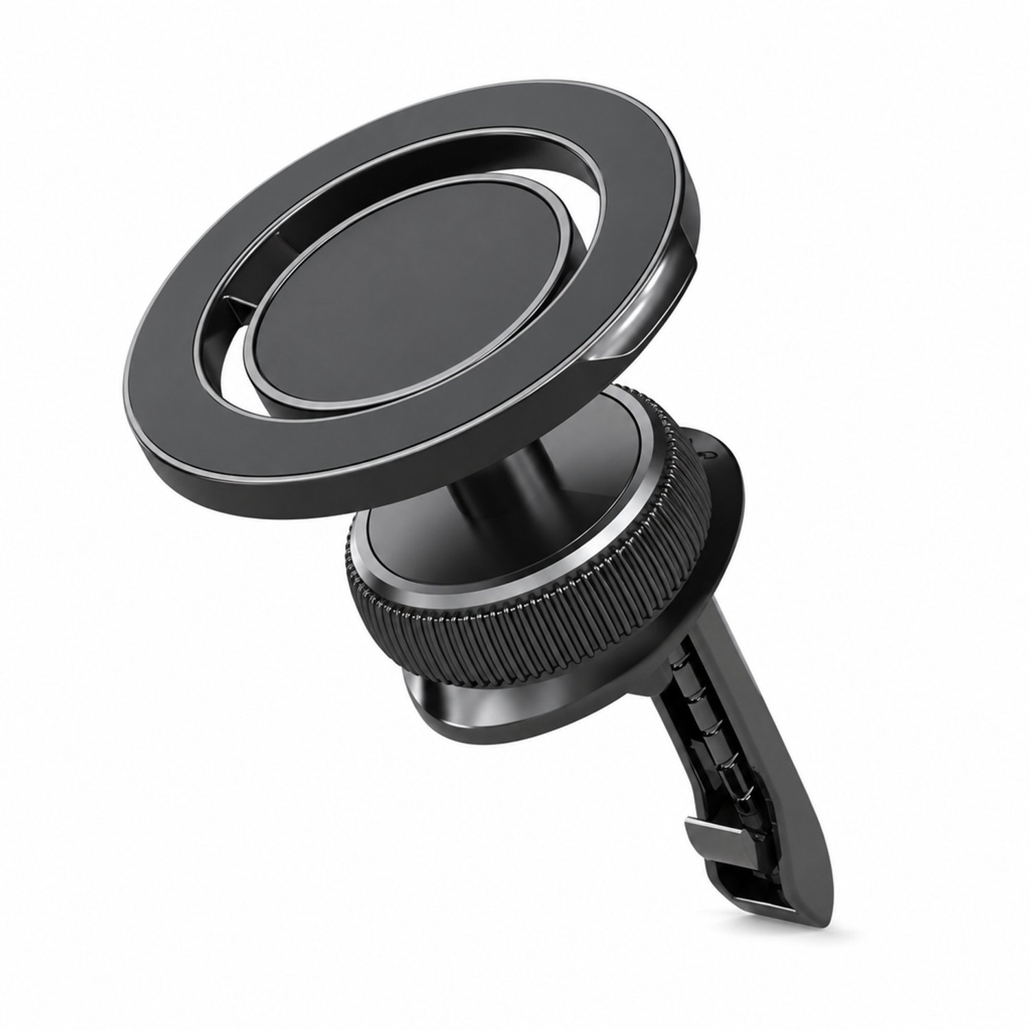 Telefoonhouders auto - model voor ventilatierooster - zwart