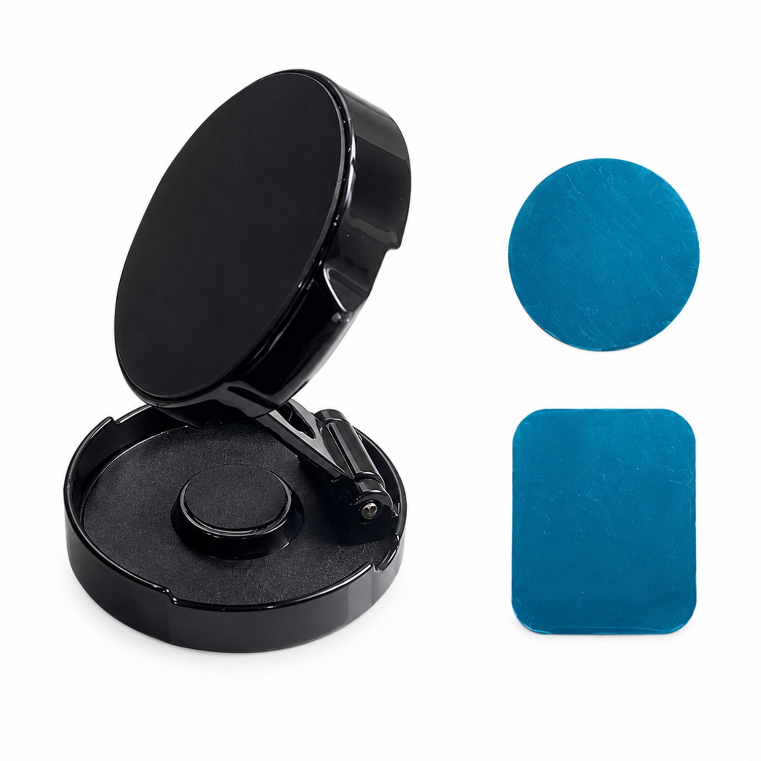 Telefoonhouders auto magnetische telefoonhouder voor navigatie op het dashboard opvouwbaar en draaibaar met plakplaten zwart