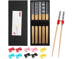 Persoonlijke Sushi-Eetstokjes Set van 5, Herbruikbare Japanse Eetstokjes voor Thuis en Restaurants, Perfect voor Sushi en Aziatische Gerechten