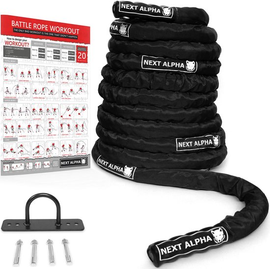 Battle Rope - 38mm/50mm, 9m/12m/15m - Beschermhoes - Muuranker ...