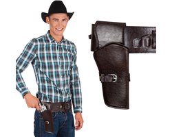 Boland - Holster Cowboy Zwart - Accessoiresets - Cowboy - Indiaan - Carnaval - Themafeest