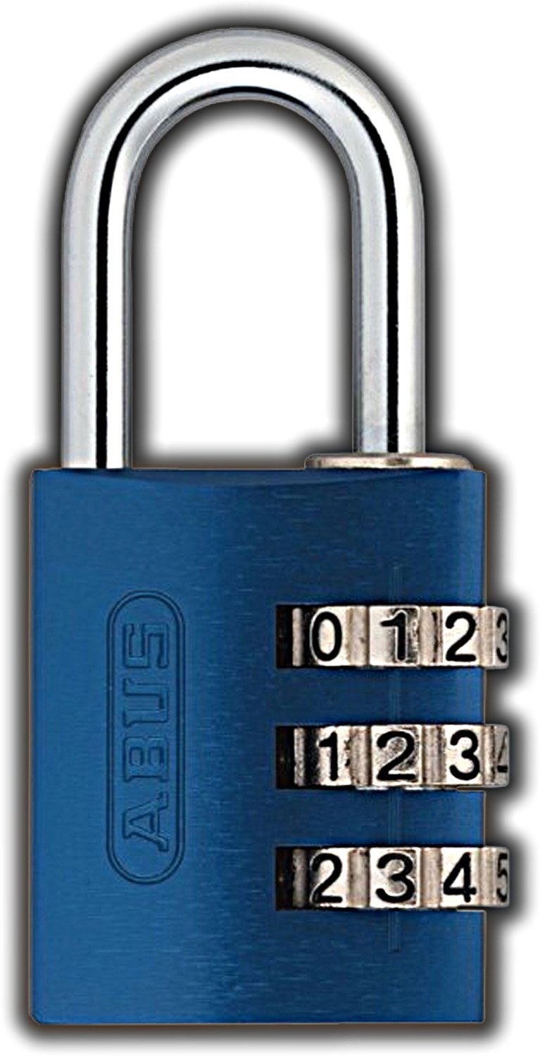 ABUS 724/30 Cijfer Kettingslot - Aluminium, 3 Cijfers, Weerbestendig