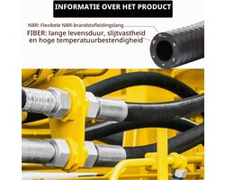 1m Fuel Hose, 10mm Inner Diameter Diesel Line 3/8 Inch Fuel Hose 10mm with 5pcs Hose Clamps Fuel Line for Lawn Mowers Car Tractor Small Engine Motorcy