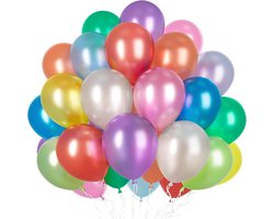 Ousuga Regenboog Ballonnen 10 Kleuren 50 Stuks 12 Inch Latex voor Helium Verjaardag Doop Trouwfeest - ShopVlot
