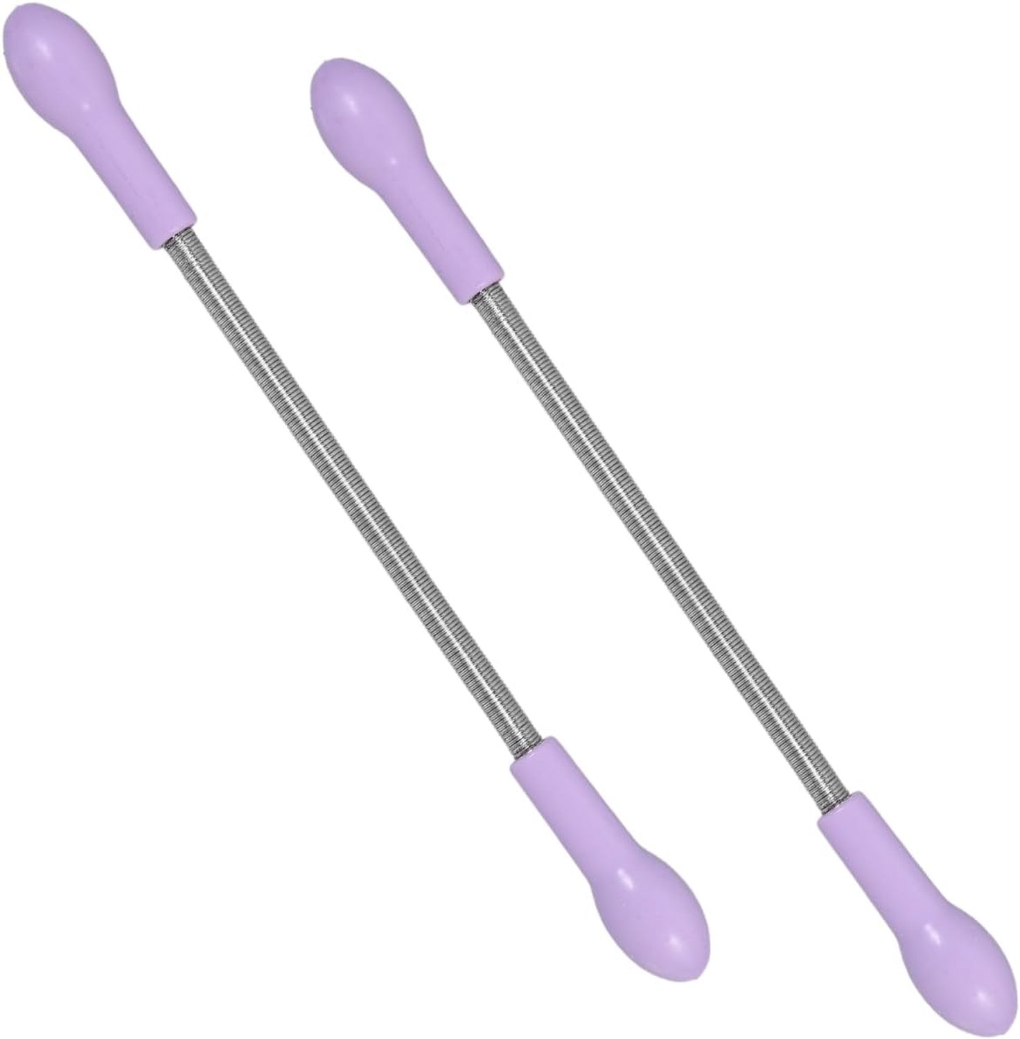 SnelShoppen - 2 Pcs Draagbare Veer Epilator, Gezichts- en Natuurlijke Haartool, Irritatievrij, RVS, Batterijvrij, Voor Zachte Haartverwijdering, Wille
