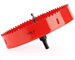 JAPCHET 180 mm bi-metalen gatenzaag, gatenzaag met maisgatboor, 7 inch gatenboor voor het zagen van hout, zachte - Homevero
