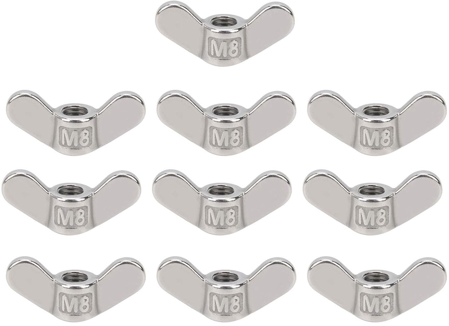 Vleugelmoer M8 304 RVS - 8mm - Corrosiebestendig - Voor stevige bevestiging - ShopVlot