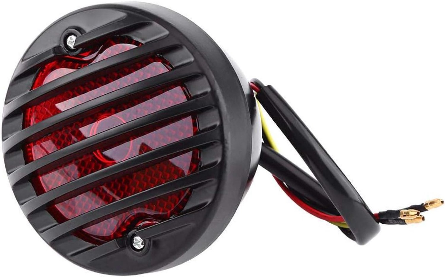 Brake Taillight, Black Round Motorcycle Taillight Brake Light for Bobber Chopper Scooters ATV - ShopVlot