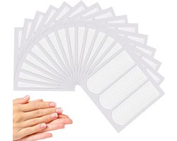 SnelShoppen - French Manicure Stickers - 25 Vel - Zelfklevende Franse Nagel Templates - Maanshaped Design - 54 Stencils per Vel voor DIY Manicure Deco