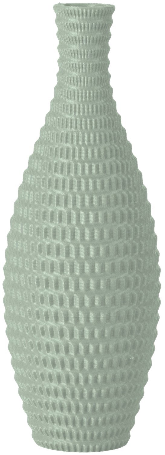 Layvo BRONTE Vaasje - Salie - D10 x H25 cm - droogbloemen vaasje - japandi - gerecycled plastic