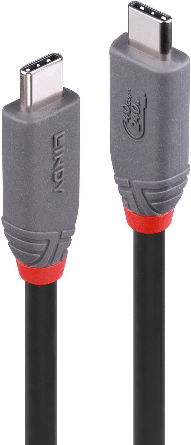 Lindy USB4 Gen 3x2 USB Type-C Kabel 0,8m