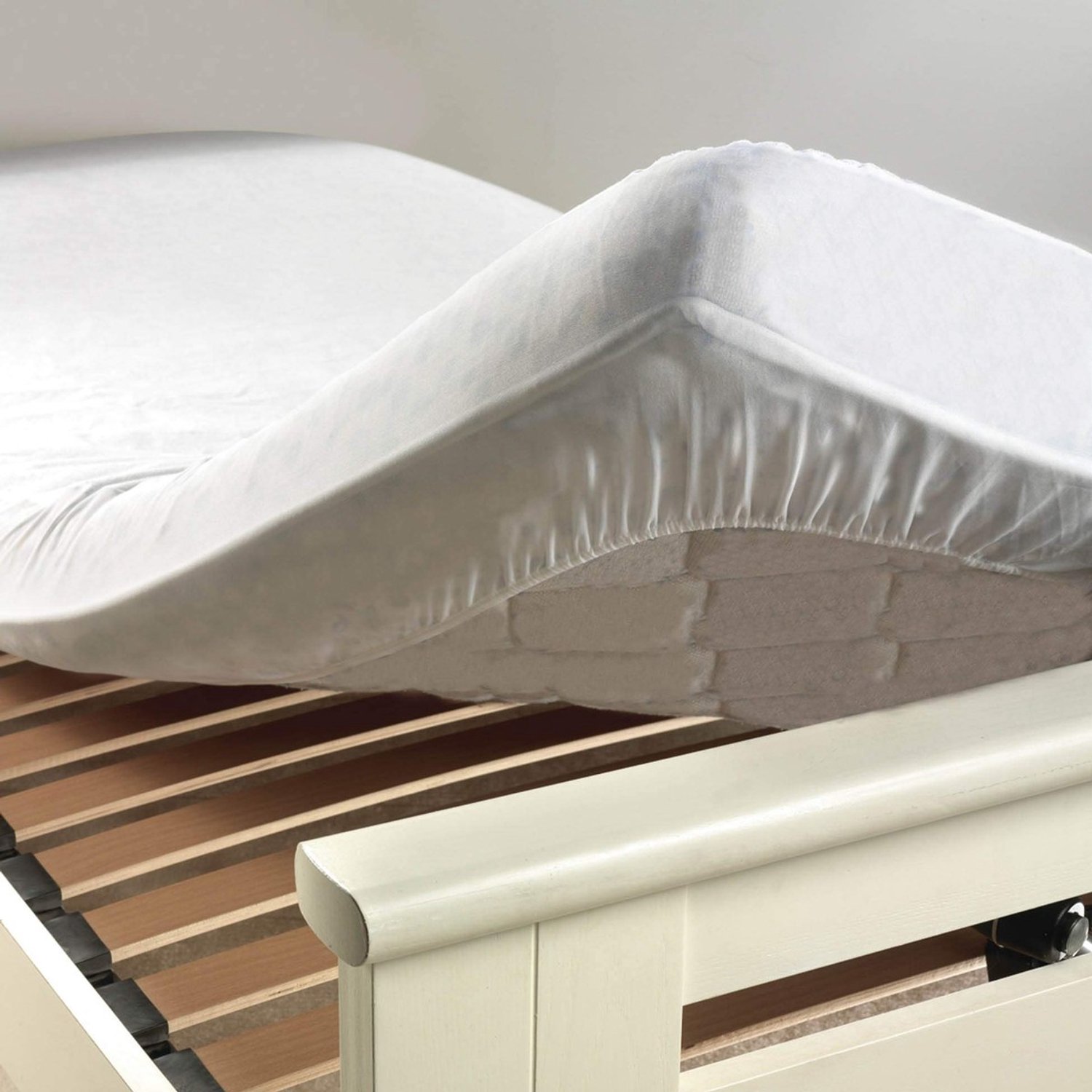 Duraxl Matrasbeschermer - Molton - 100% katoen - 90 x 190 cm - Wit