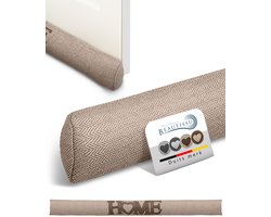 Beautissu Tuuli HE Tochtstopper Deur - 8 x 100 cm Tochthond Natuur Tochtkussen voor Deur en Ramen - Tochtrol