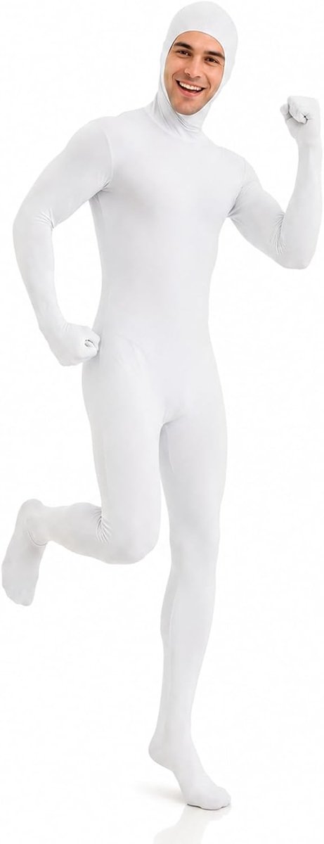 Eendelig voor dames en heren, uniseks kostuum, verkleding voor carnaval, volwassenen, Halloween, carnaval en cosplay, met open gezicht