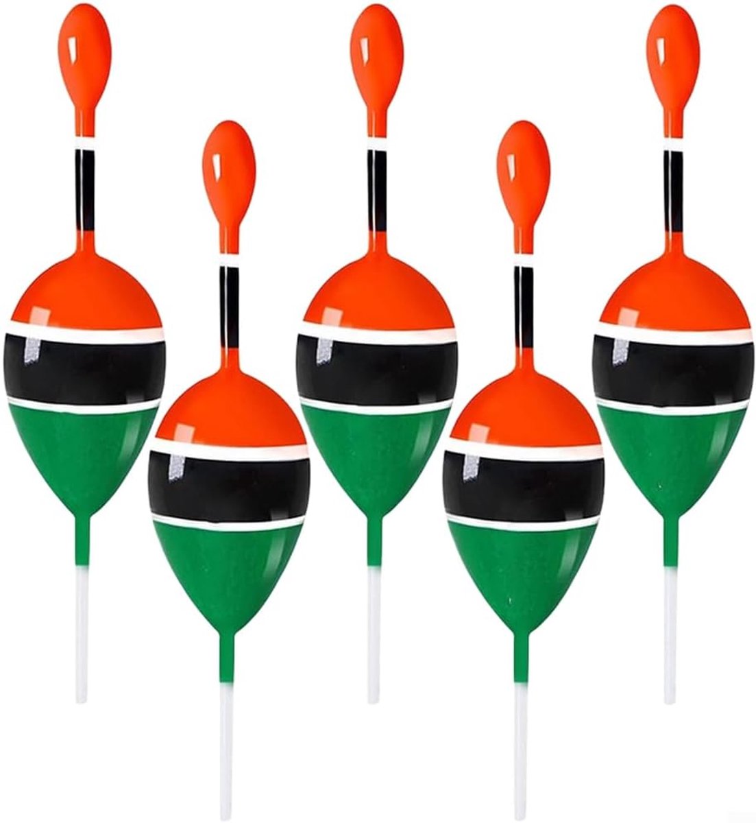 Visbal drijft voor lange afstanden, gladde PVC bobbers met glijdende knoop voor diepteregeling, 5g en 15g gewichten