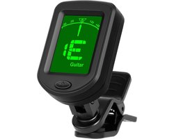 Digitale Clip-on Stemmer voor Gitaar, Bas, Viool en Ukulele met LCD Scherm en Accu's