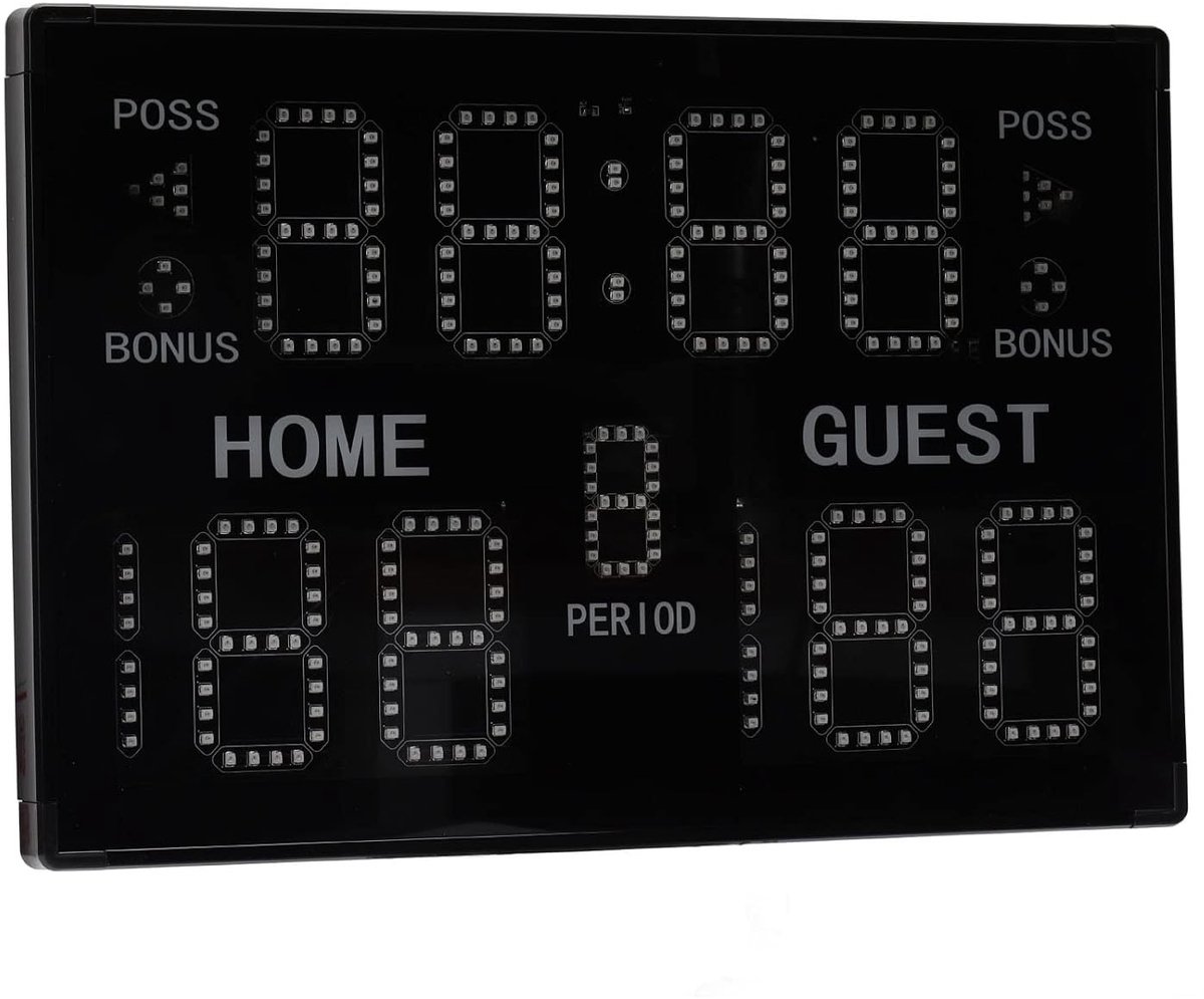 Elektronisch Tafel Scorebord met Timer en Geluidsfunctie voor Basketbal en Volleybal - 11 Digit Display en EU Stekker