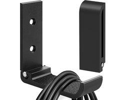 Foldable Space Aluminum Metal Hook, Guitar Wire Hook, Monitor Headphone Hook, Black (Two PCS) - ShopVlot