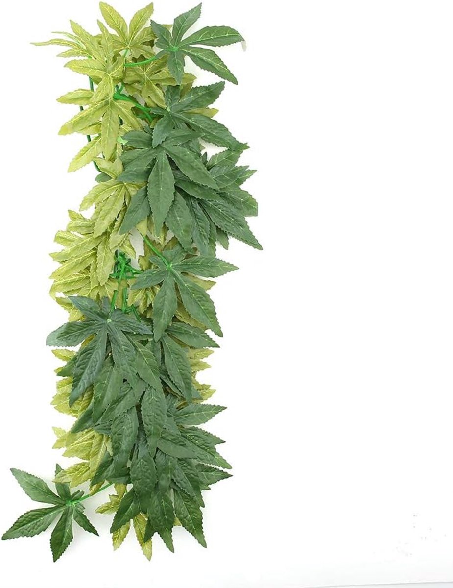 Kunstplant voor aquarium 50cm - Groene plastic ornamenten - Veilig voor vissen en reptielen - ShopVlot