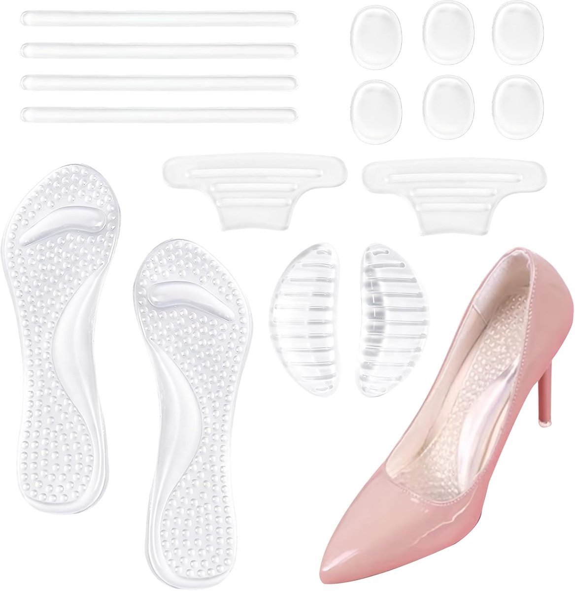 Anti-slip high heels, gel pads for shoes, comfort and stability for sandals and flip flops, perfect solution for - ShopVlot