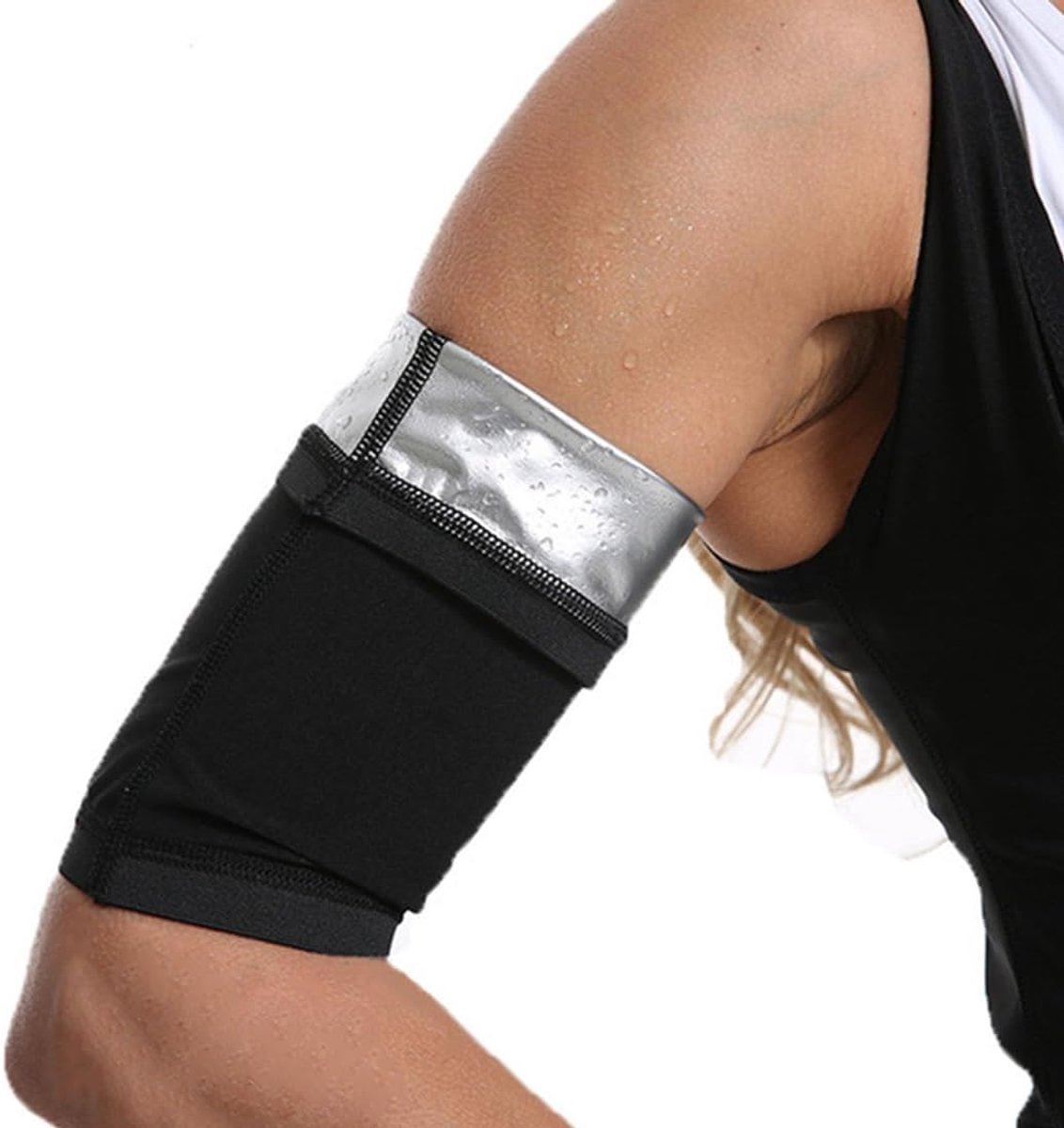 Set of 2 Sauna Bracelets, Sauna Strap - Adjustable, Elastic and Perfect for Fitness, for Men and Women (Black) - ShopVlot