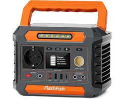FlashFish P66A - Draagbare Powerstation - Powerstations - 200W - 144.3Wh - 39000mAh - Lithium-ionbatterijen - USB &Type-C - 1xQC - DC - Voor Camping & Outdoor