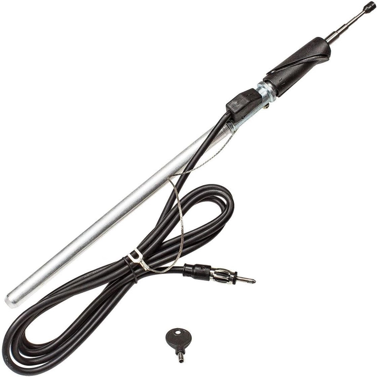 Telescopische antenne voor VW Golf 3 - Chroomstaaf 1,2m - Inclusief fendermontage - Betrouwbare ontvangst - ShopVlot