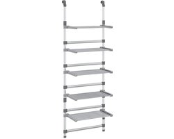 vidaXL - Droogrek - 5-laags - hangend - aluminium