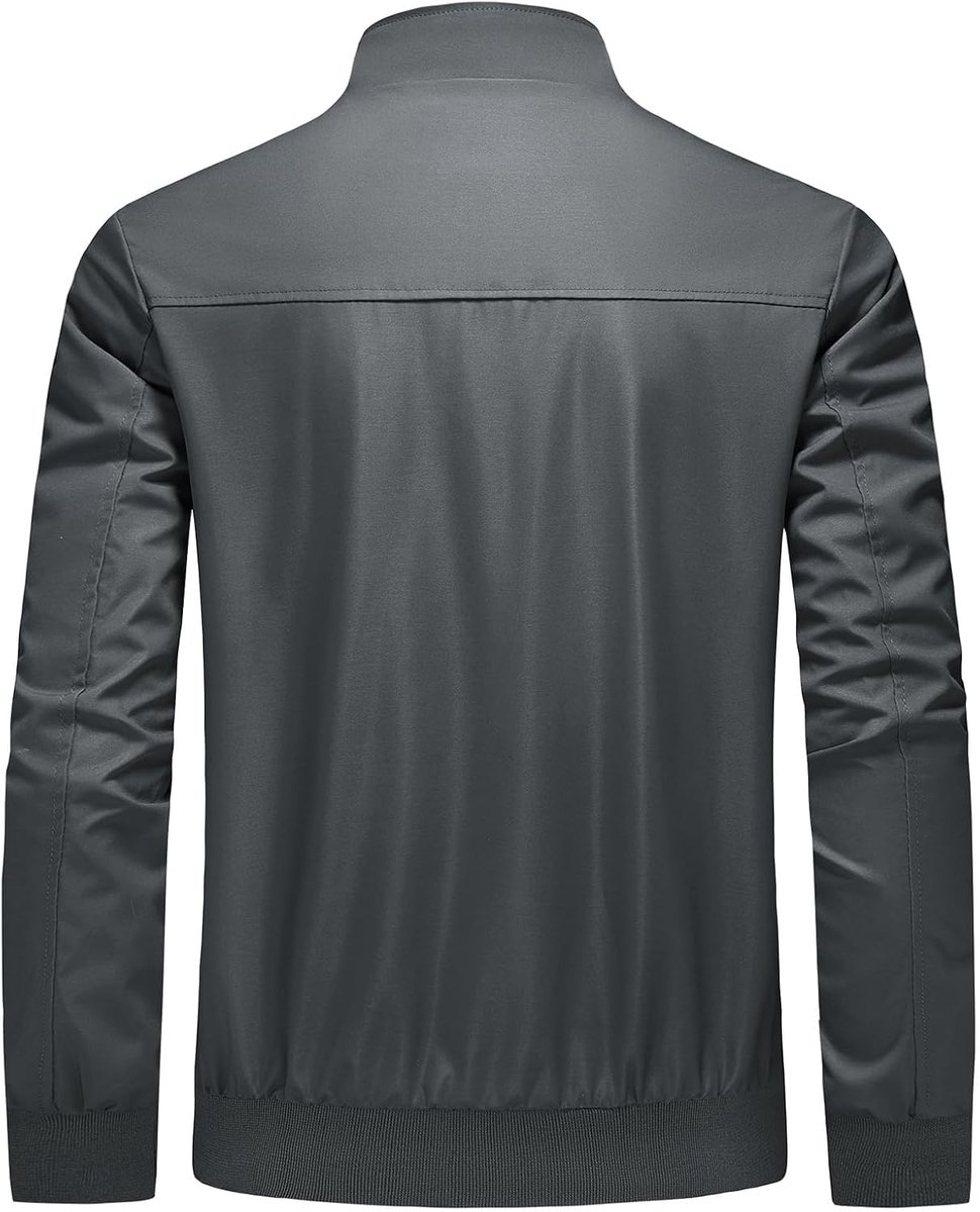 Jas voor heren, ritssluiting, casual, windbreaker, lente en herfst, outdoor sportkleding met zakken