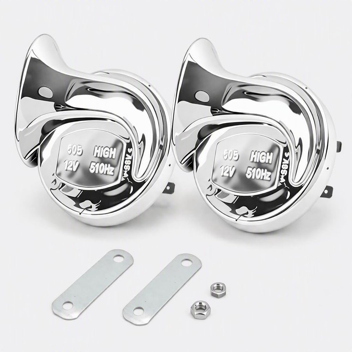 2 stuks claxon voor auto, luid, 300 dB, vrachtwagenclaxon, 12 V en motorfiets
