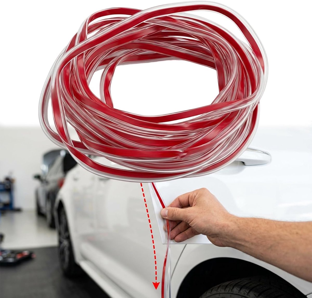 Deurrandbescherming voor auto, randbescherming voor autodeuren, 5 m, randbescherming voor autodeuren, geschikt voor de meeste auto's