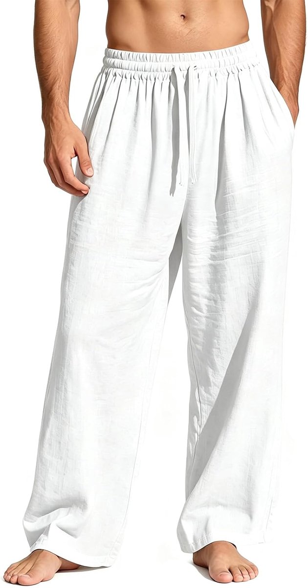 Joggingbroek voor heren, met zakken, elastische tailleband